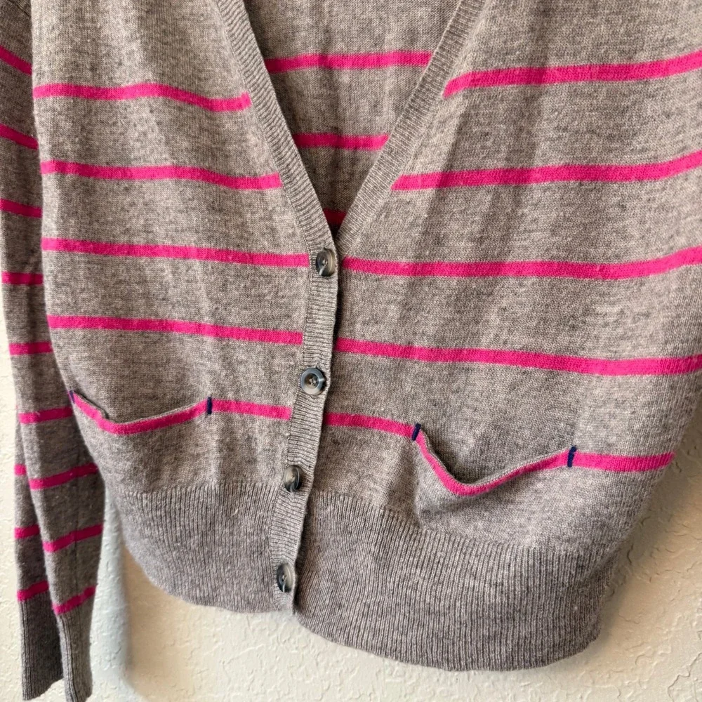 Y2K 2011‎ American Eagle Wool Blend Striped V-Neck Cardigan Sweater